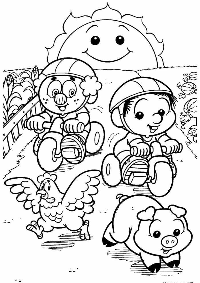 Desenho deTurma do Chico Bento 6 para colorir