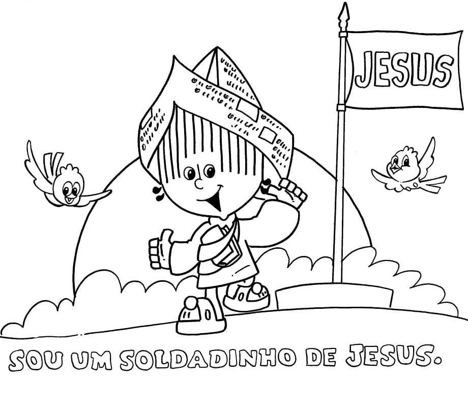 Desenho deTurma do Cristãozinho 1 para colorir