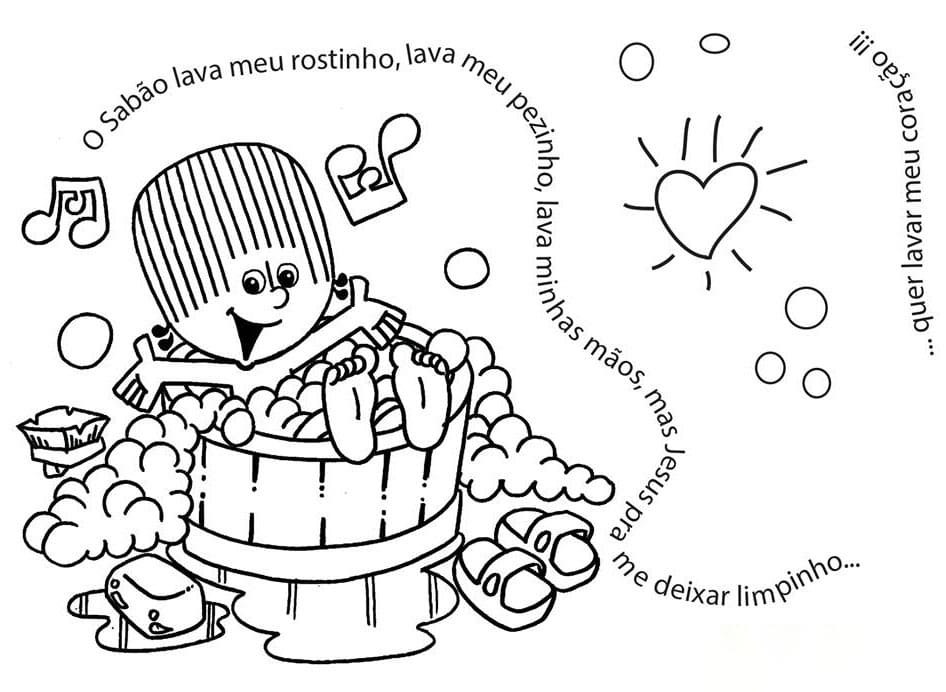 Desenho deTurma do Cristãozinho 10 para colorir