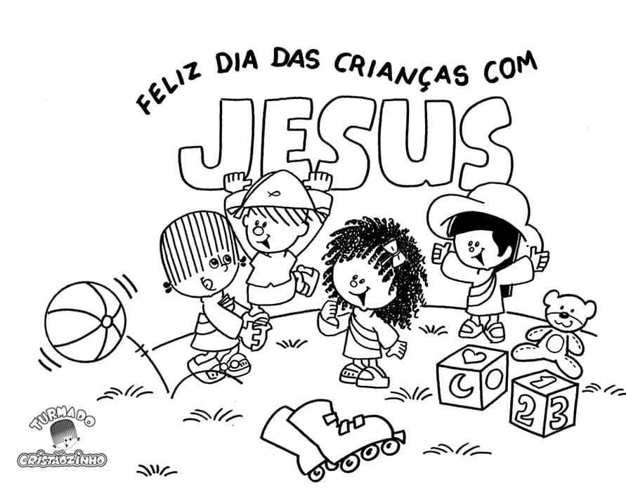 Desenho deTurma do Cristãozinho 5 para colorir