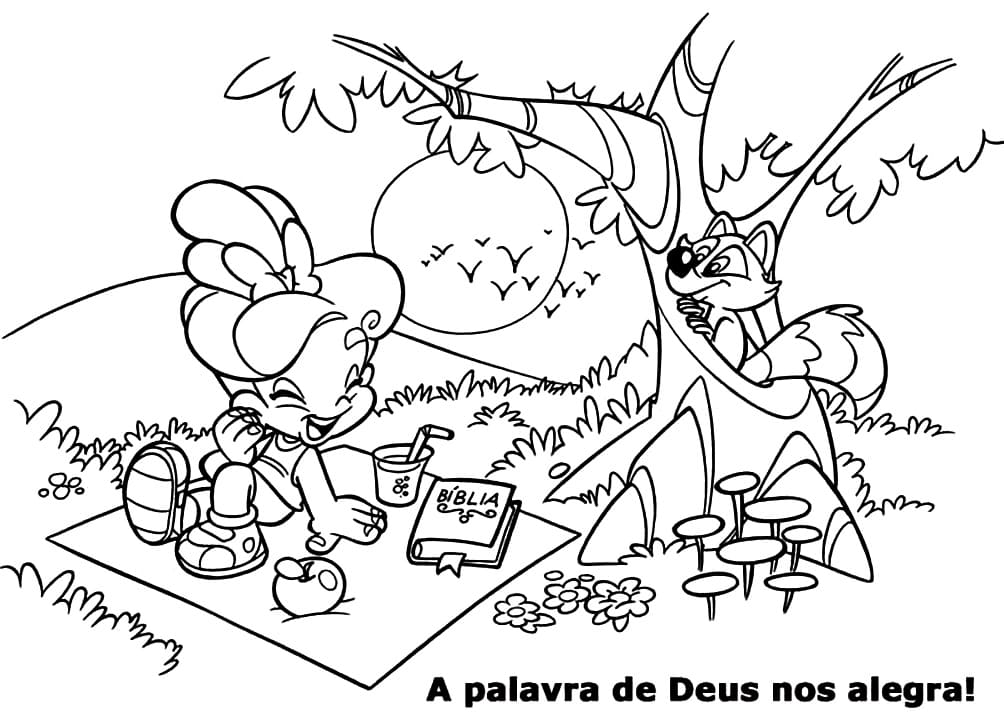 Desenho deTurminha Querubim 7 para colorir