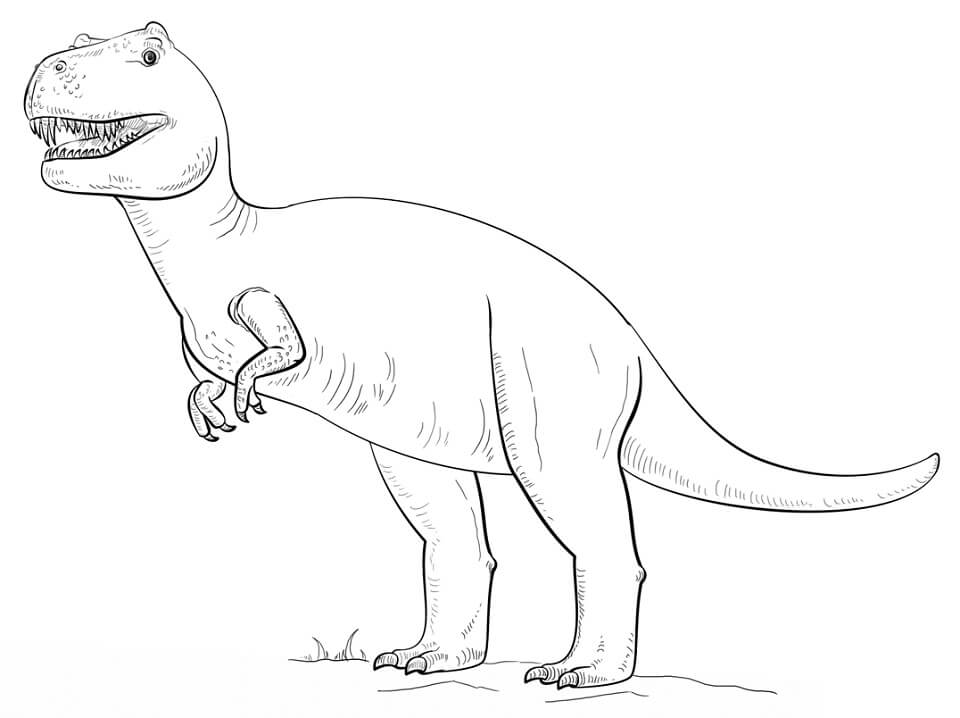 Desenho deTyranossaurus Rex 1 para colorir