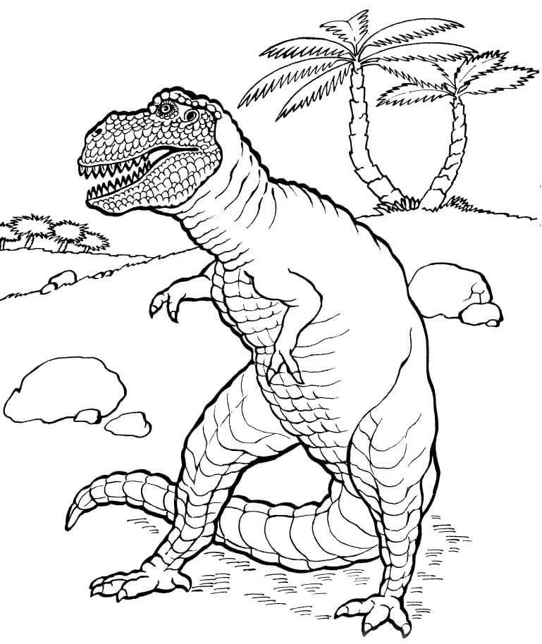 Desenho deTyranossaurus Rex 2 para colorir