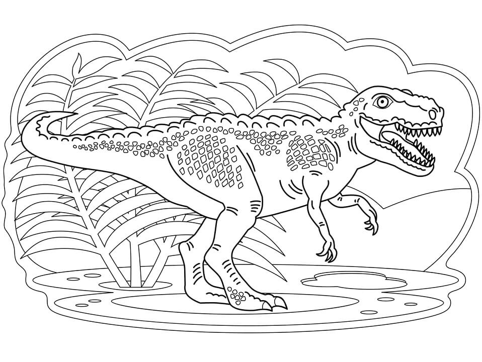 Desenho deTyranossaurus Rex 6 para colorir