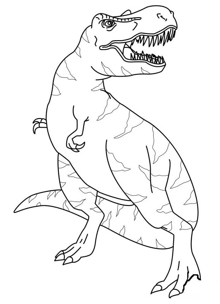 Desenho deTyranossaurus Rex 7 para colorir