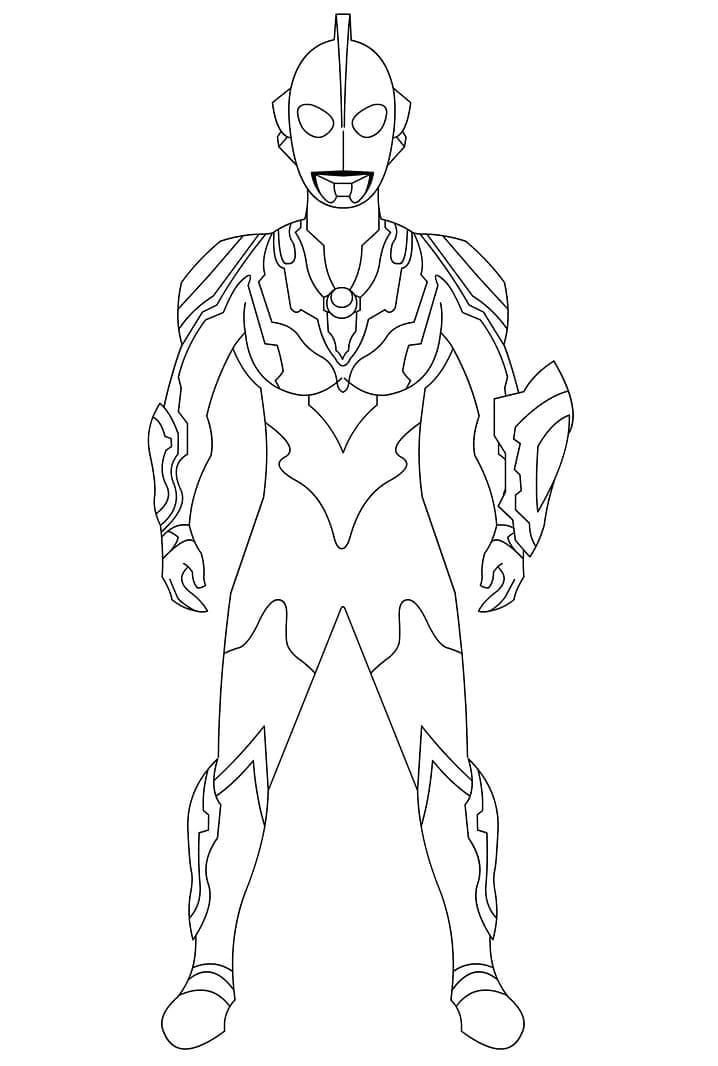 Desenho deUltraman 10 para colorir