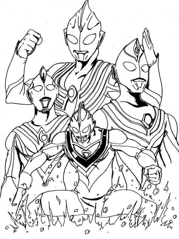 Desenho deUltraman 11 para colorir