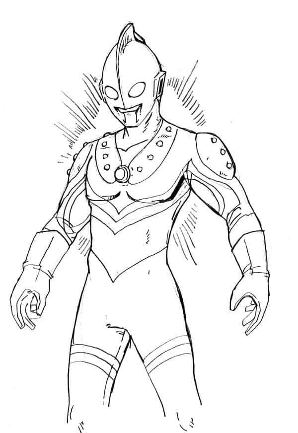 Desenho deUltraman 14 para colorir