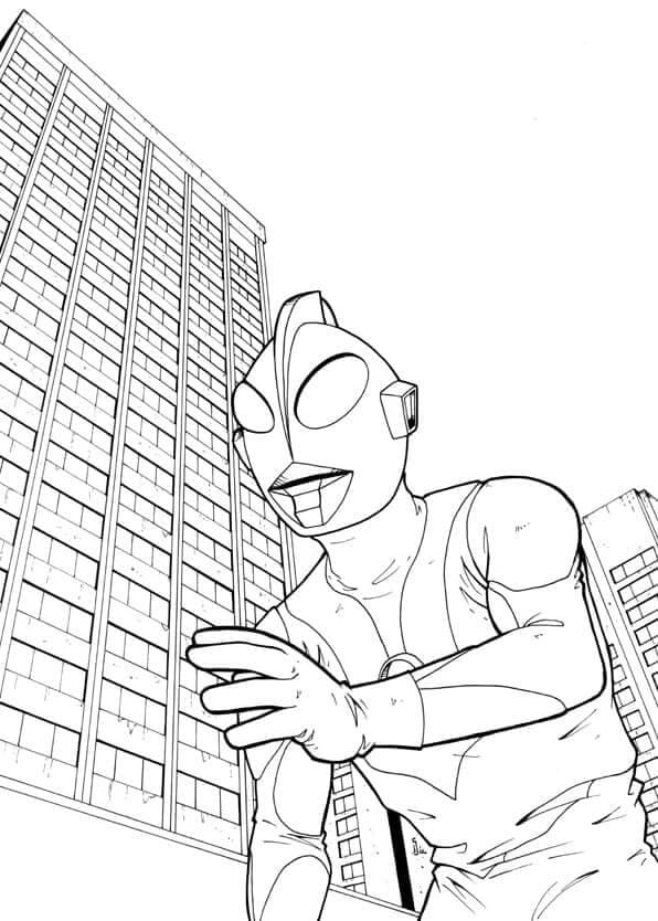 Desenho deUltraman 3 para colorir