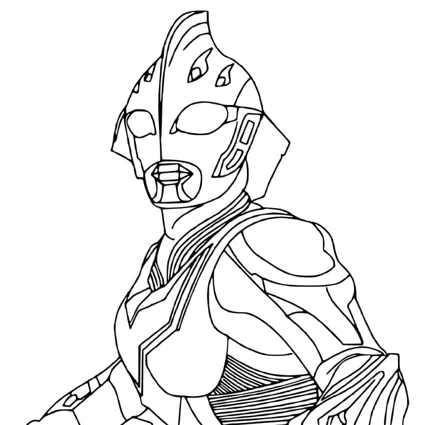 Desenho deUltraman 4 para colorir