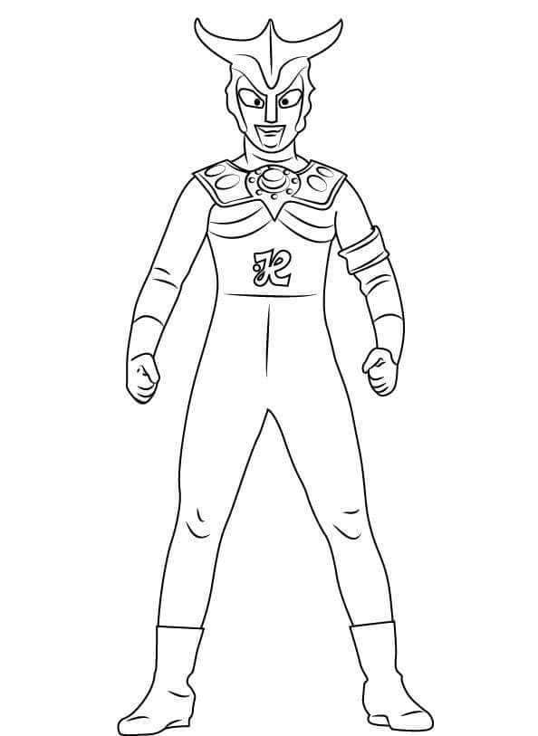 Desenho deUltraman 7 para colorir