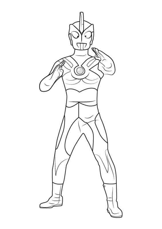 Desenho deUltraman Ace para colorir