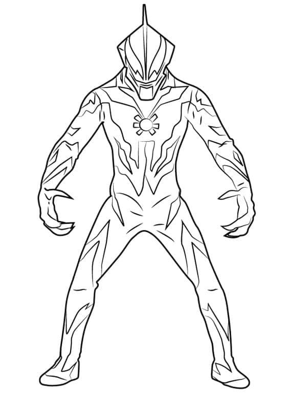 Desenho deUltraman Belial para colorir