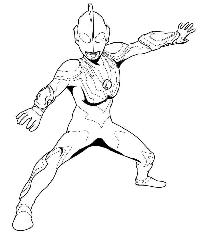 Desenho deUltraman Incrível para colorir