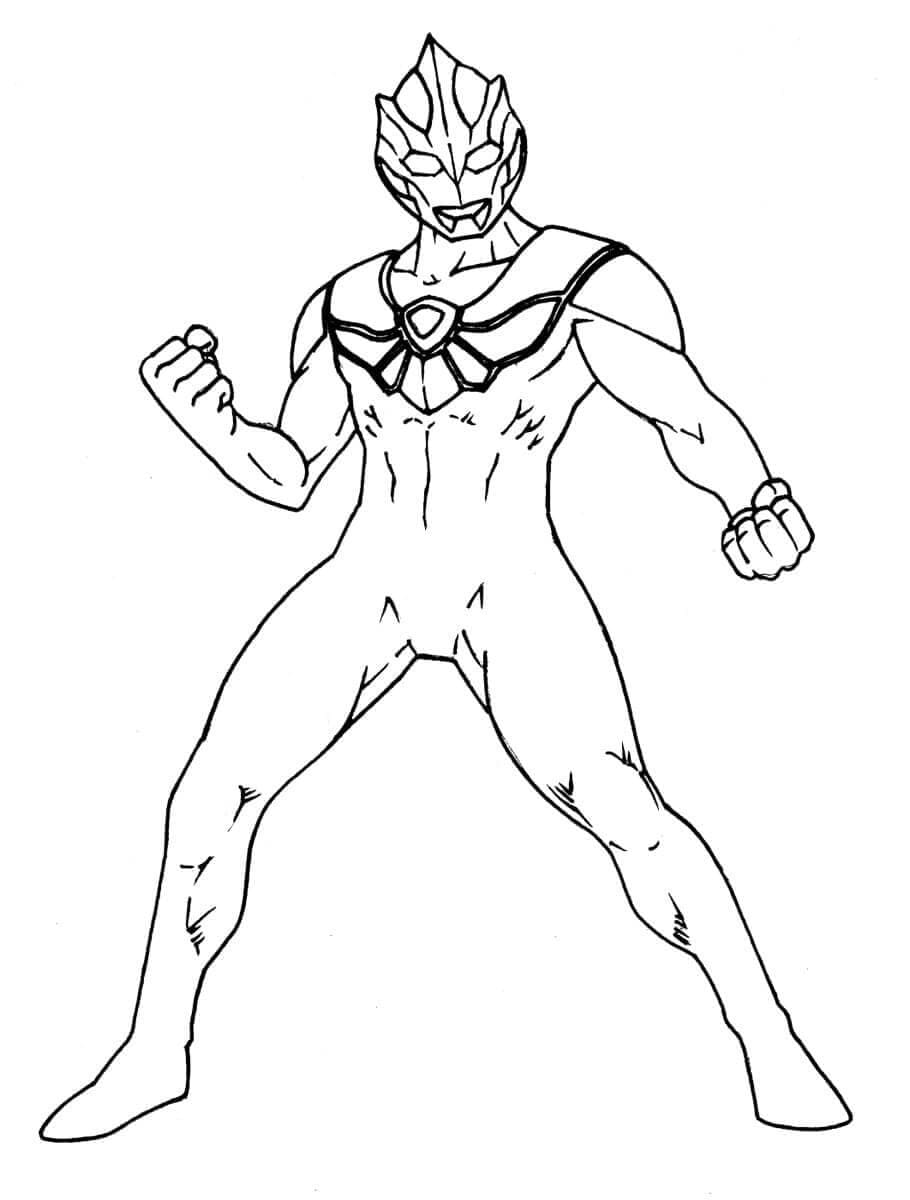 Desenho deUltraman Lucha para colorir