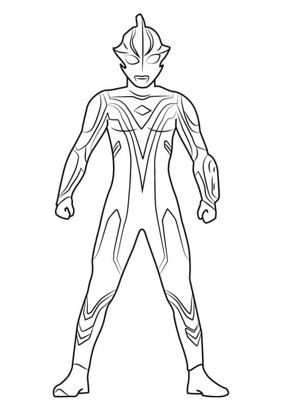 Desenho deUltraman Mebius para colorir