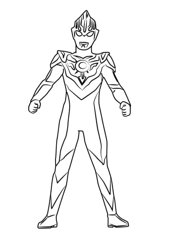 Desenho deUltraman Orb para colorir