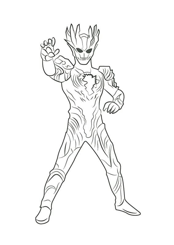 Desenho deUltraman Saga para colorir