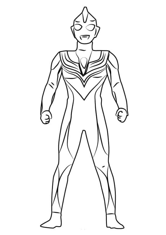 Desenho deUltraman Tiga para colorir