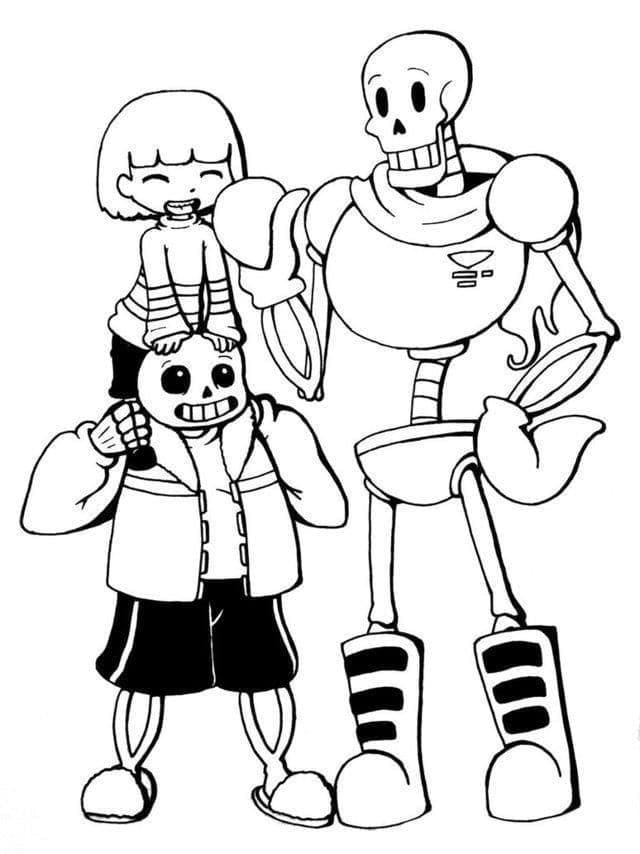 Desenho deUndertale 5 para colorir