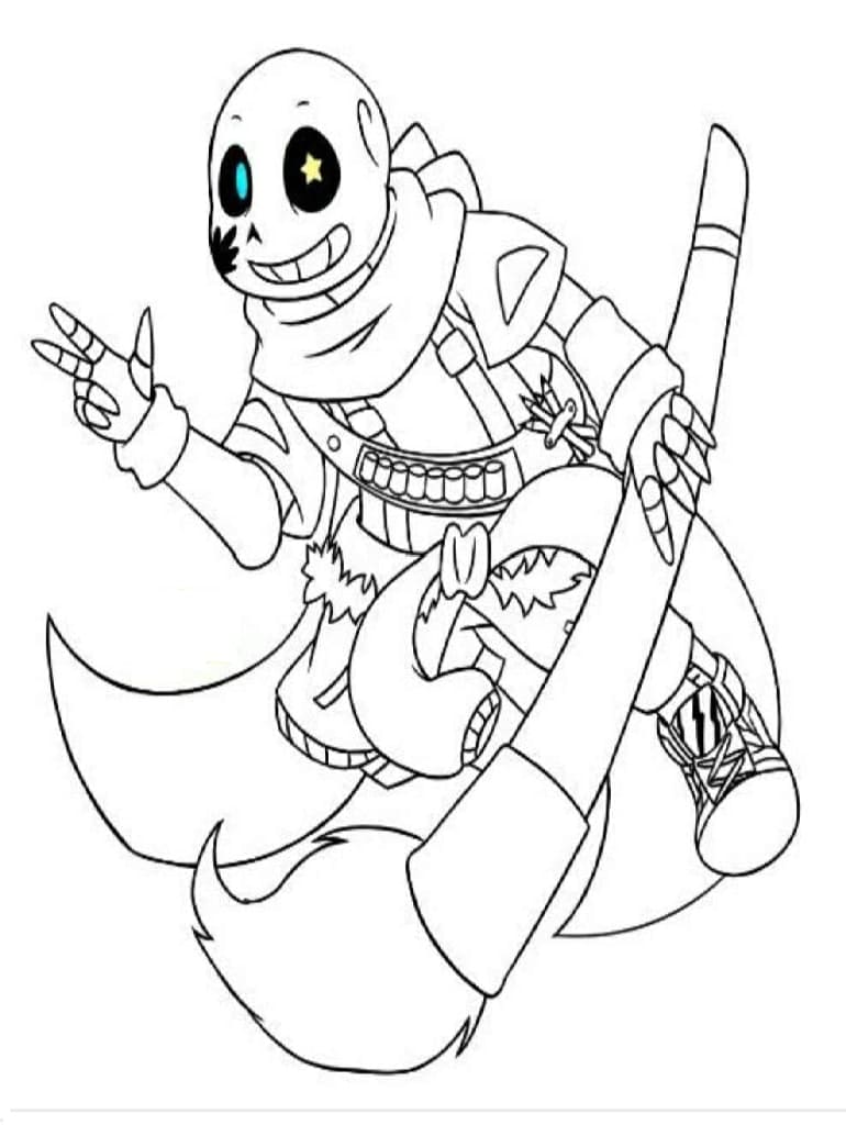 Desenho deUndertale 7 para colorir