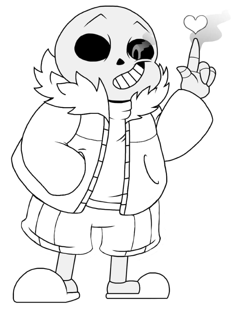 Desenho deUndertale 9 para colorir