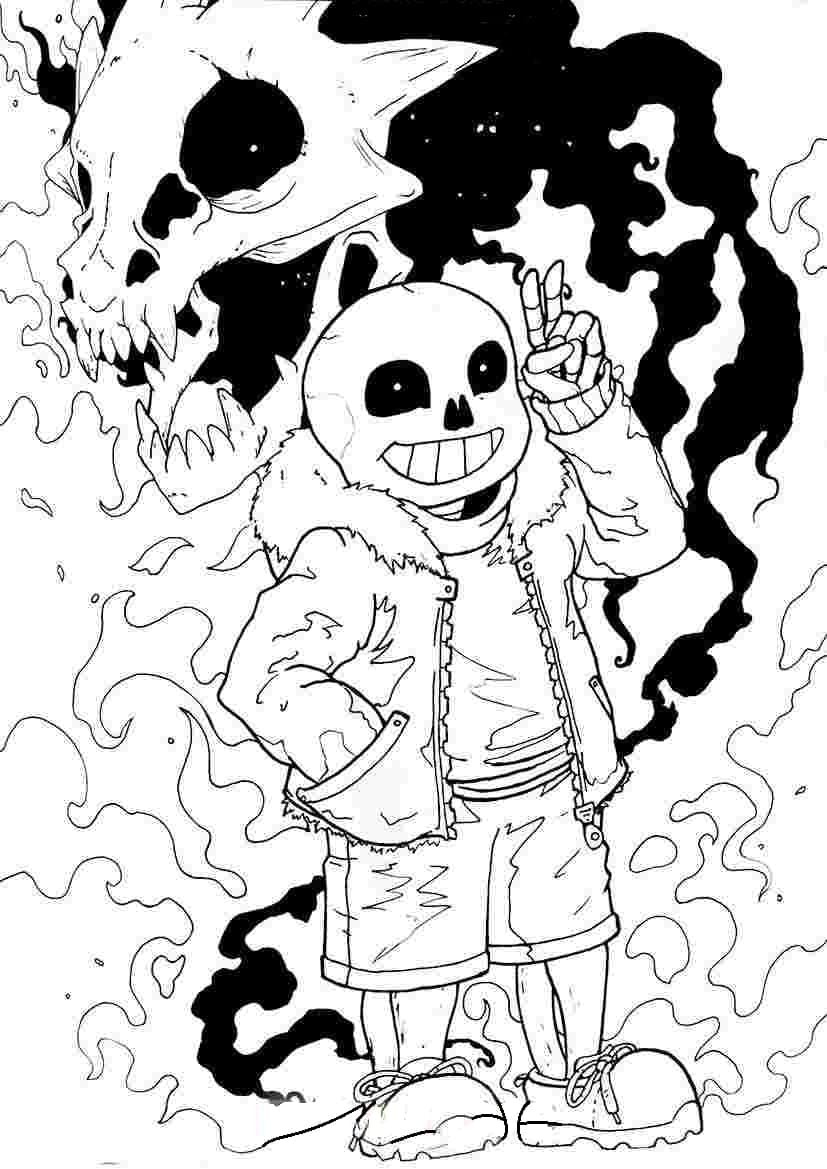 Desenho deUndertale Sans para colorir