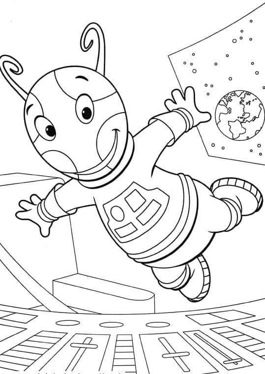 Desenho deUniqua Backyardigans 2 para colorir