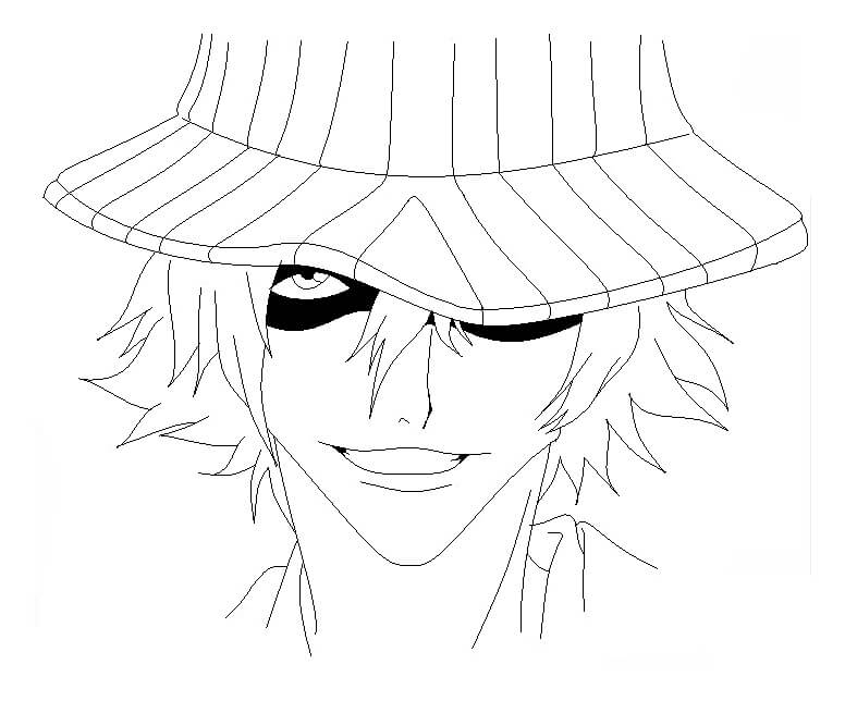 Desenho deUrahara Kisuke 4 para colorir