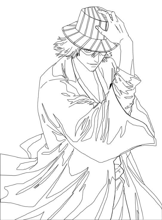 Desenho deUrahara Kisuke 9 para colorir