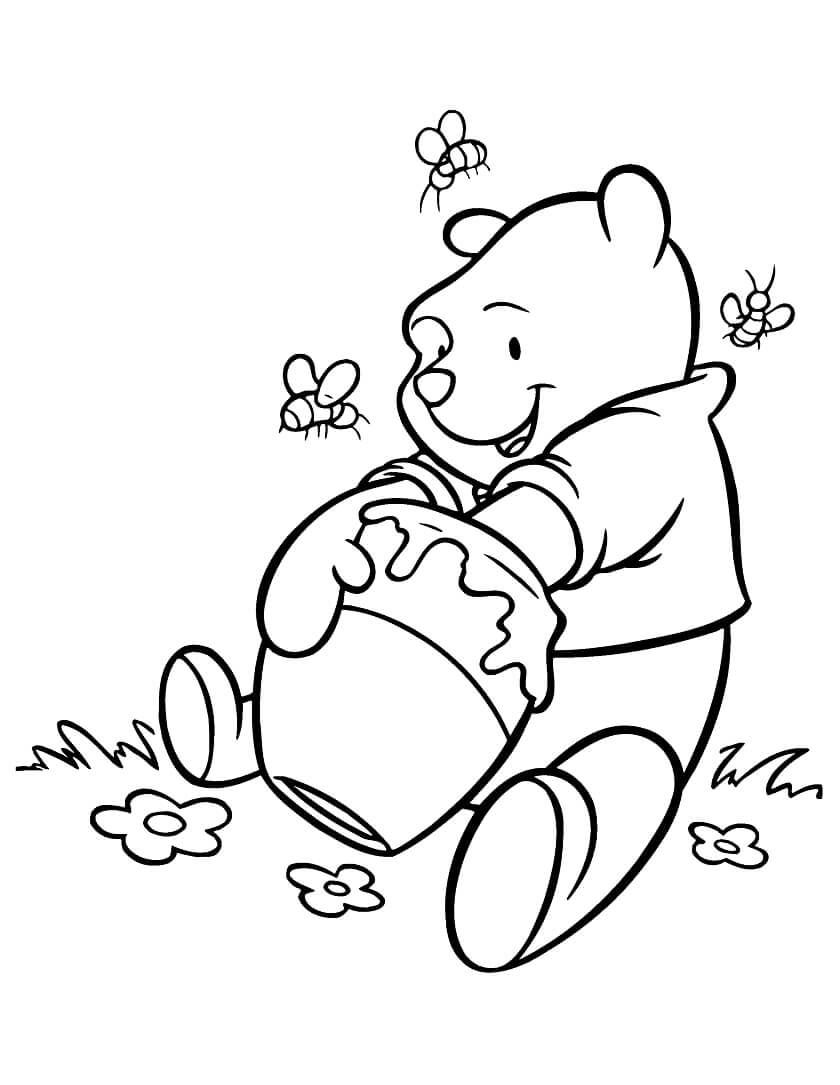 Desenho deUrsinho Pooh 1 para colorir