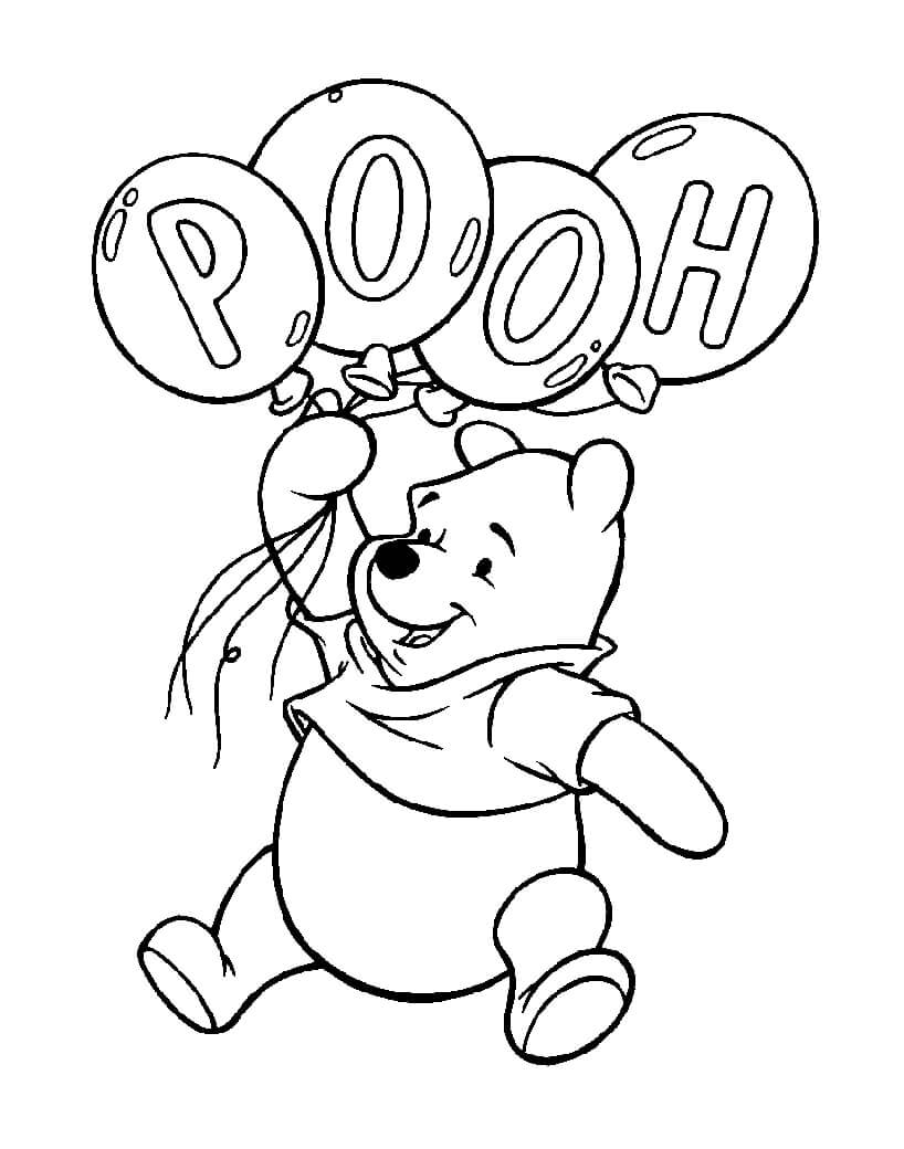 Desenho deUrsinho Pooh 2 para colorir