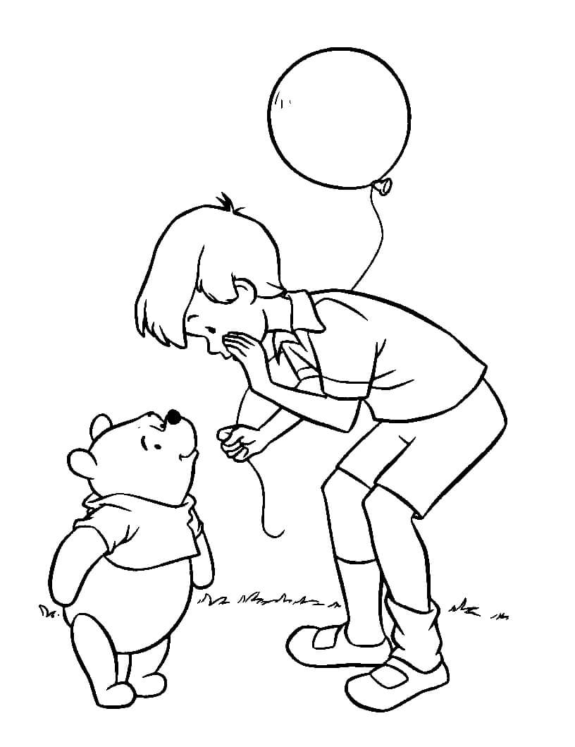 Desenho de Ursinho Pooh 6 para colorir