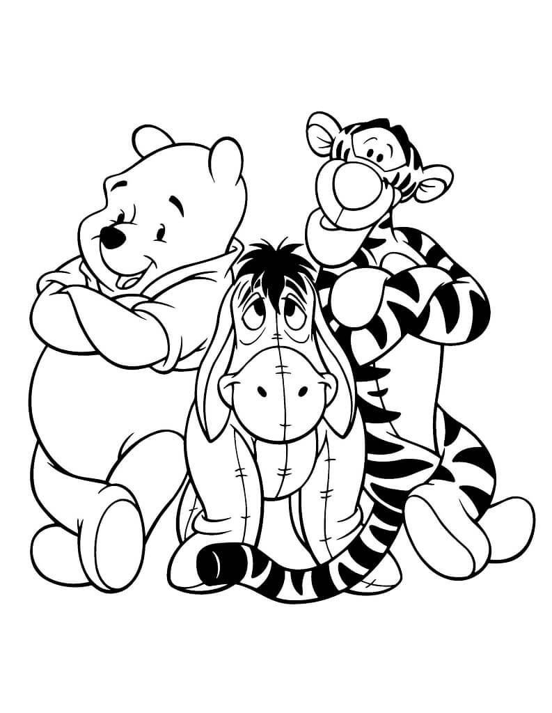 Desenho deUrsinho Pooh 7 para colorir