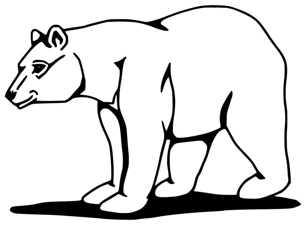 Desenho de Urso Negro 1 para colorir