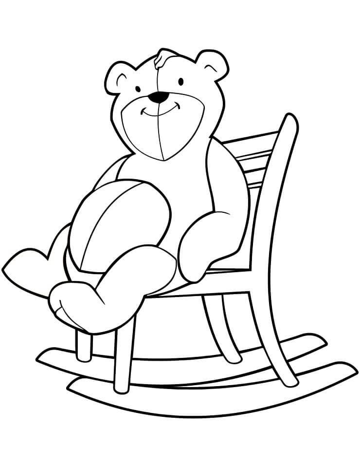 Desenho deUrso Teddy Fofo 4 para colorir