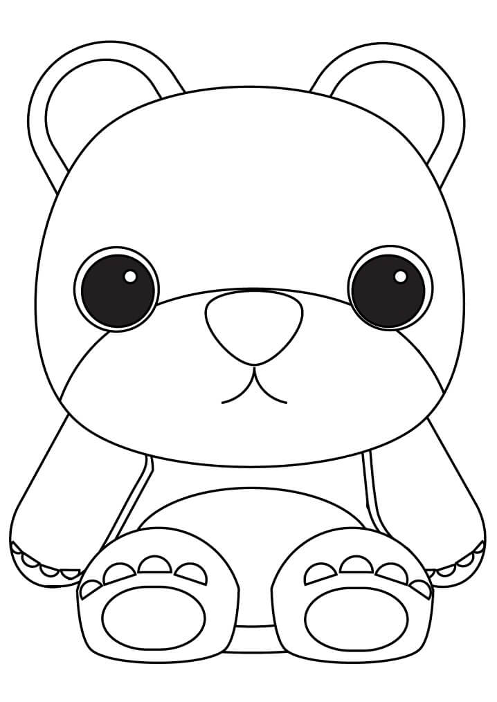 Desenho deUrso Teddy Fofo para colorir