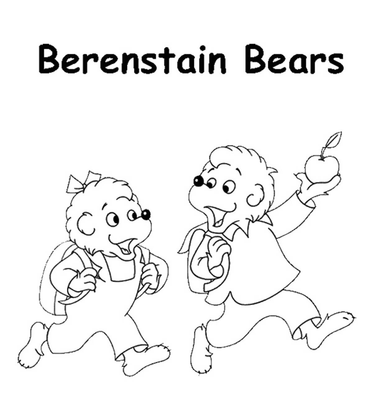 Desenho deUrsos de Berenstein 1 para colorir