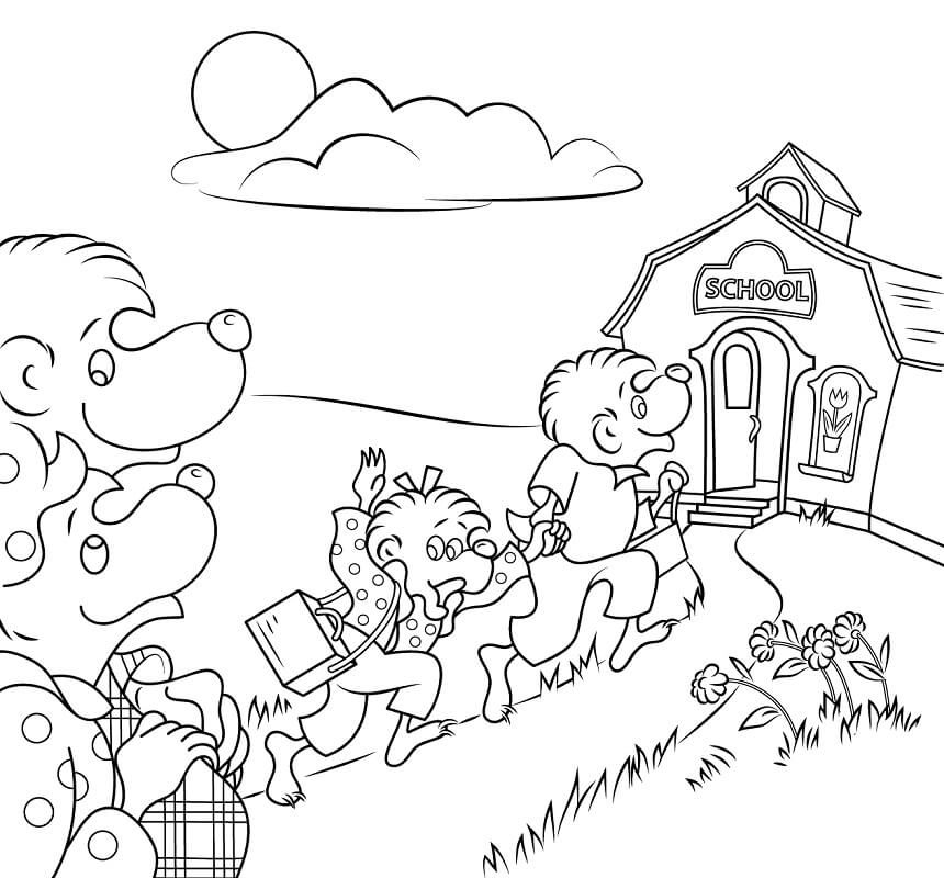 Desenho de Ursos de Berenstein 11 para colorir