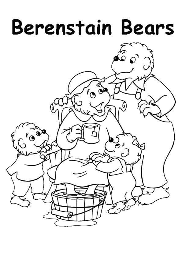 Desenho deUrsos de Berenstein 12 para colorir