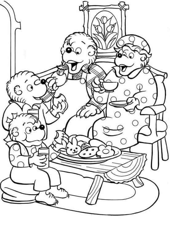 Desenho deUrsos de Berenstein 15 para colorir