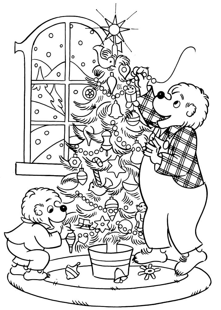 Desenho de Ursos de Berenstein 19 para colorir