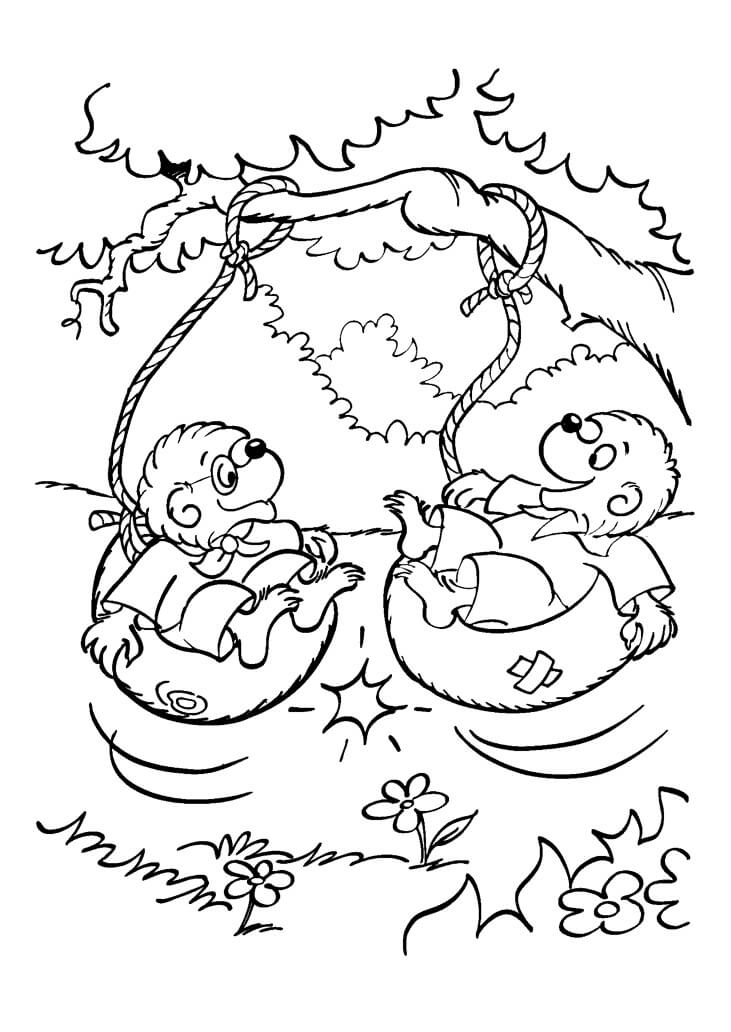 Desenho deUrsos de Berenstein 3 para colorir