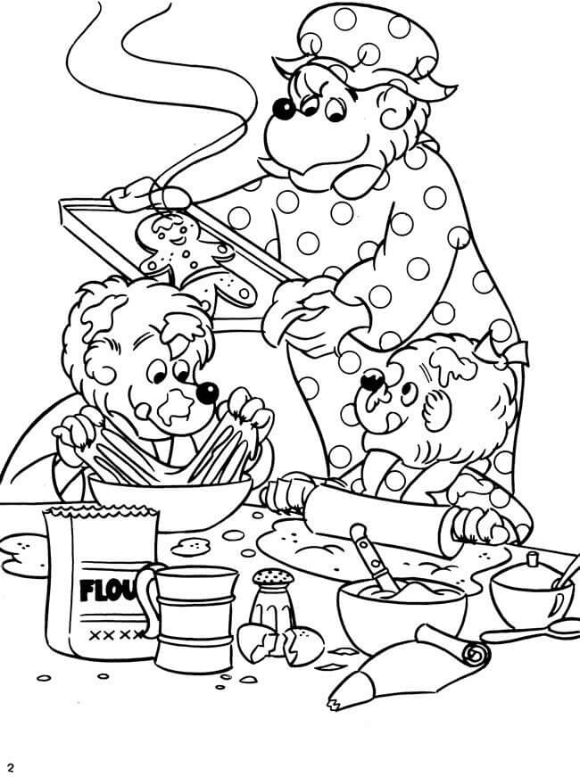 Desenho deUrsos de Berenstein 4 para colorir