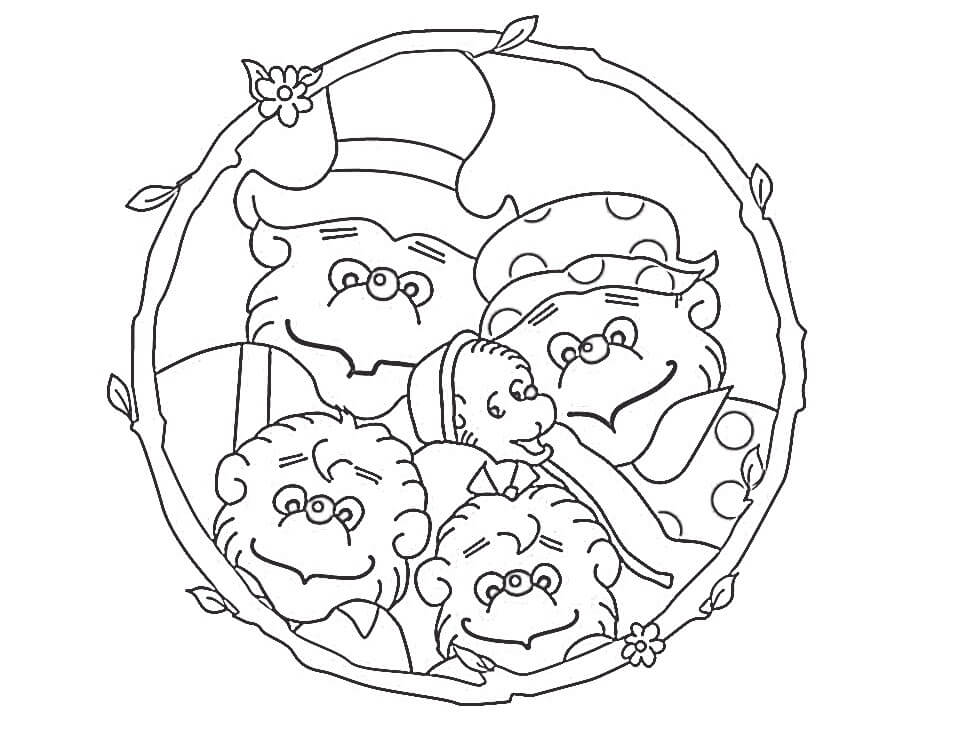 Desenho de Ursos de Berenstein 5 para colorir