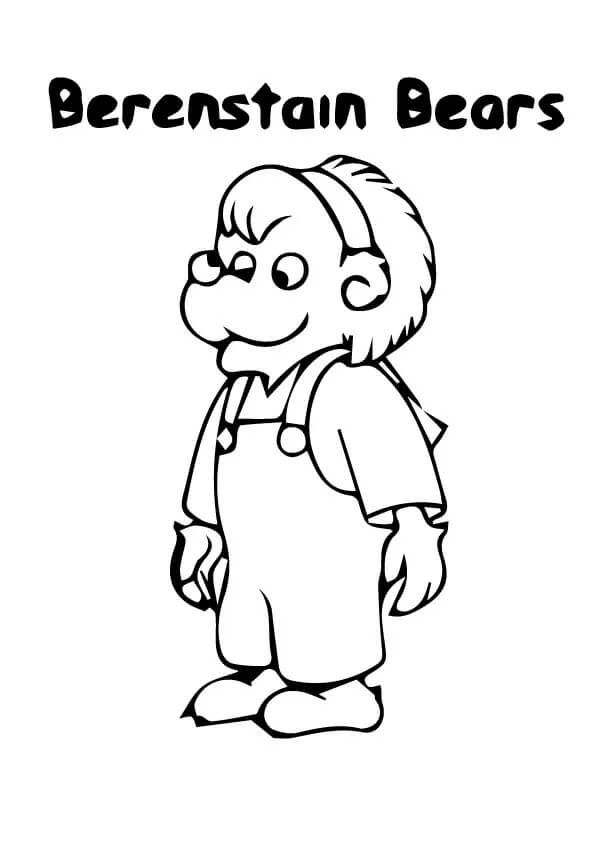 Desenho deUrsos de Berenstein 6 para colorir