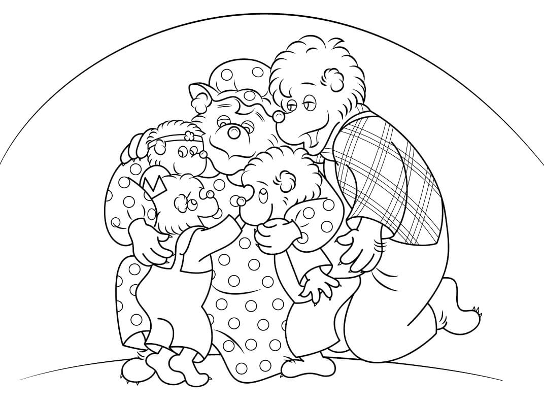 Desenho de Ursos de Berenstein 9 para colorir