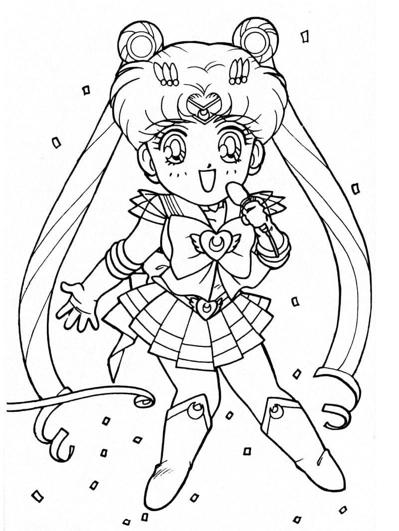 Desenho deUsagi Tsukino 2 para colorir