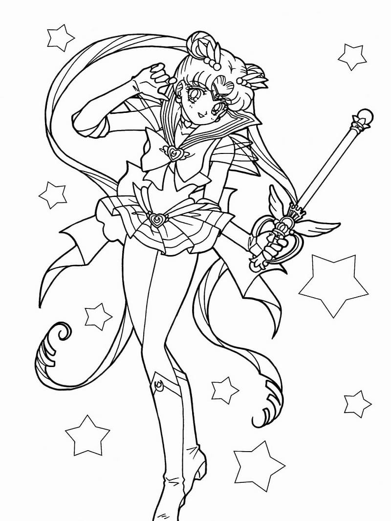 Desenhos de Sailor Moon para colorir