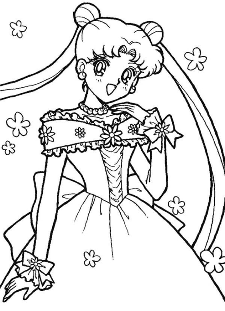 Desenho deUsagi Tsukino para colorir